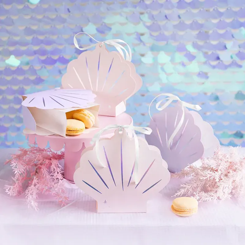 PARTYBOKSER - Skjell - Pastellmix - 4 pk - PartyDeco