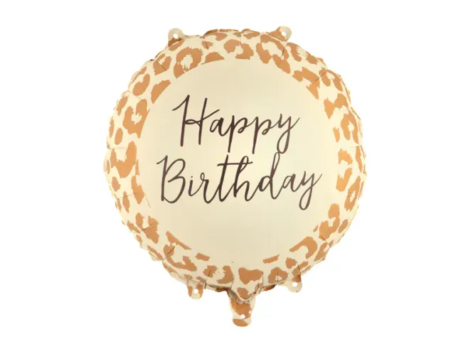 Hovedbilde FOLIEBALLONG – Happy Birthday leopard – ...