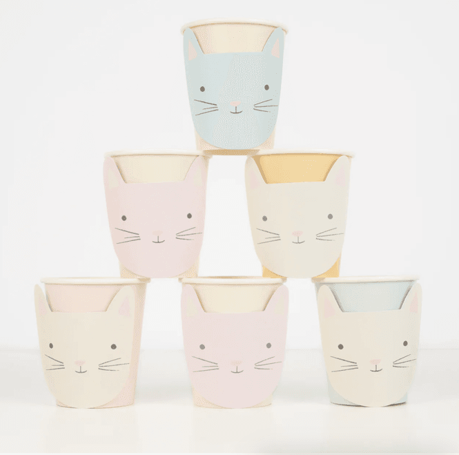 Hovedbilde PAPPKRUS – Søte katter i pastell – 8-pk – ...