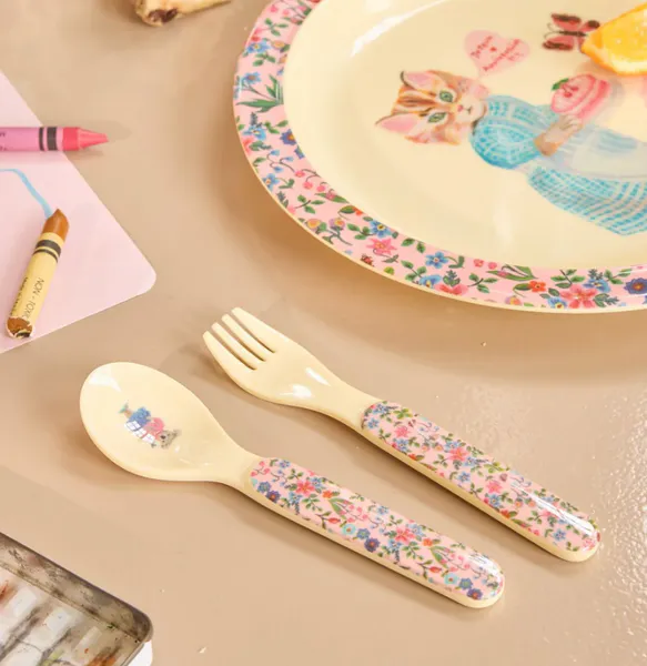 Hovedbilde BESTIKKSETT BARN – Rosa blomster og koala – ...