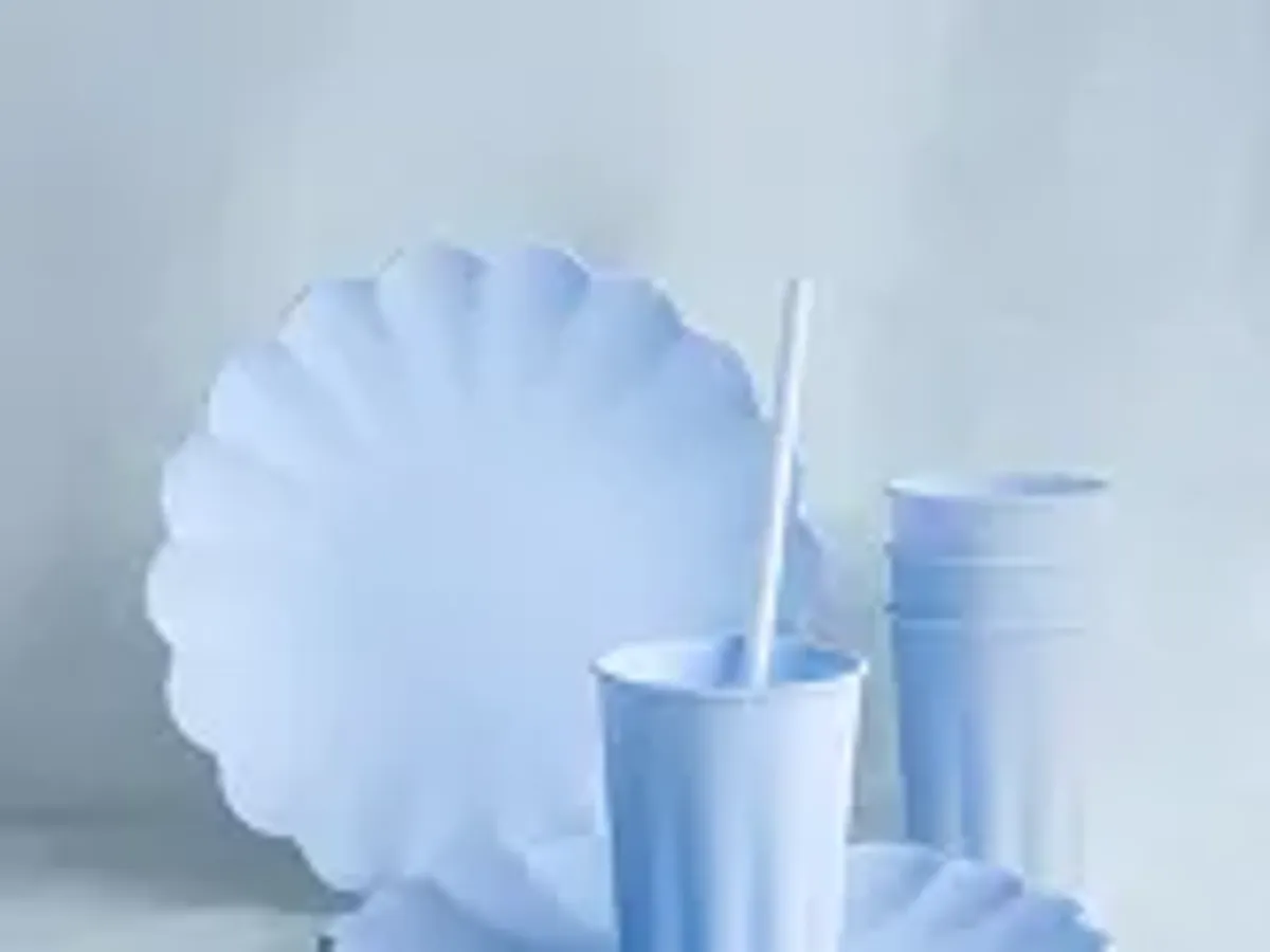 PLASTASJETTER – Lyseblå – 4 pk – PartyDeco