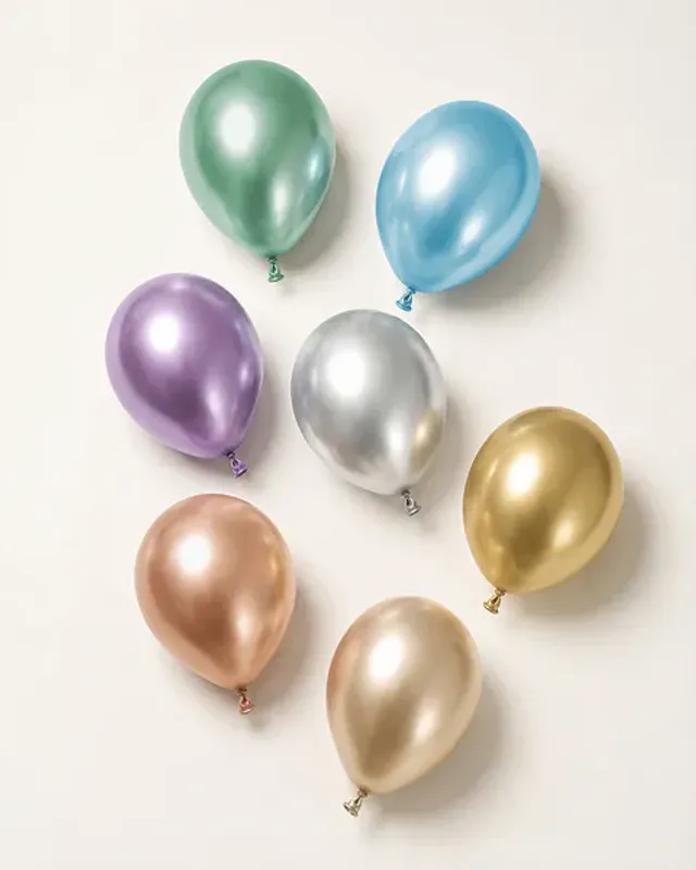 BALLONGER - Glossy - Roségull - 30 cm - 10 pk - PartyDeco