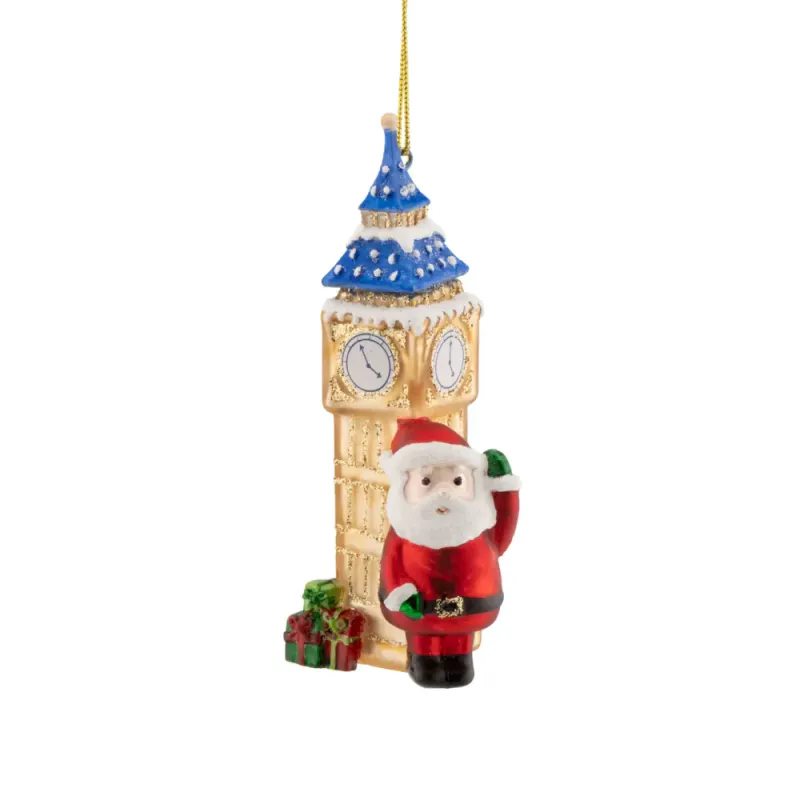 JULETREPYNT – Julenissen ved Big Ben – Sass & Belle