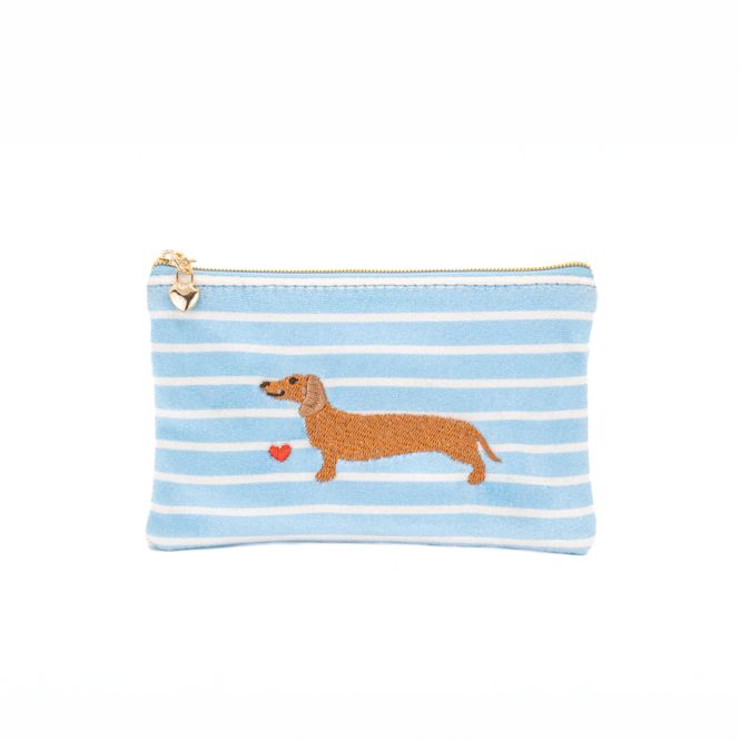 Hovedbilde PENGEPUNG – Dachshund på striper – Sass & Belle