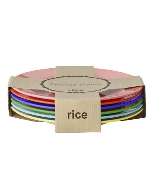 Hovedbilde TALLERKENER – Funky farger – 6 pk – Rice