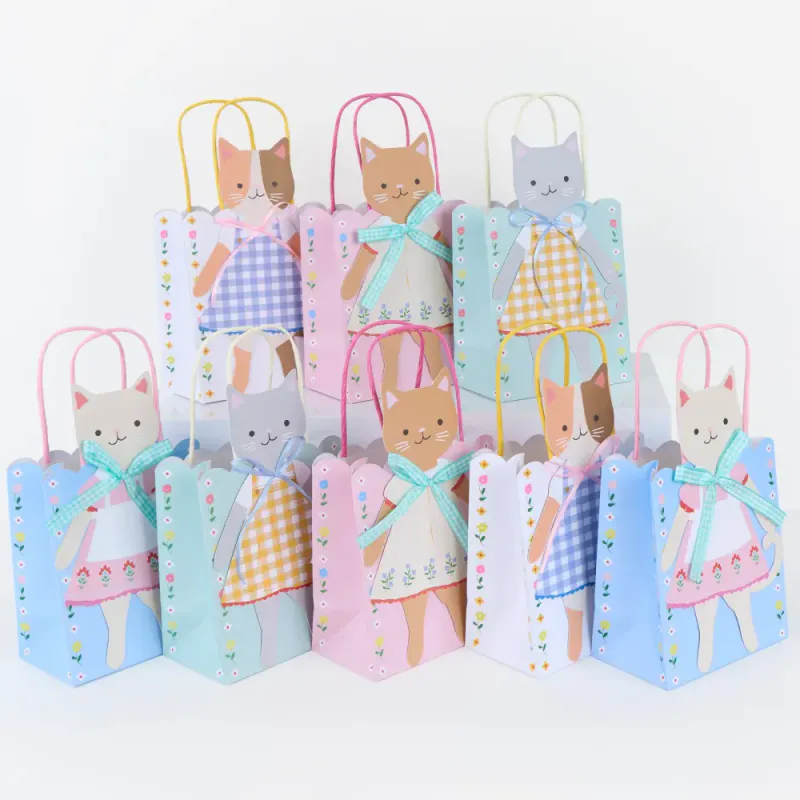 PARTYPOSER – Søte Kattunger – 8 pk – Meri Meri
