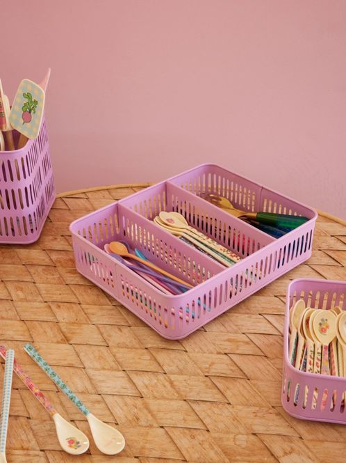 Hovedbilde STOR OPPBEVARINGSKURV TIL BESTIKK – Rosa – Rice