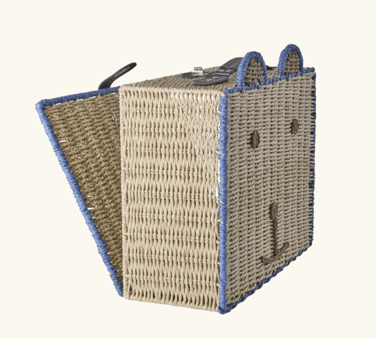 KOFFERT – Bjørn med blå kant – Rice