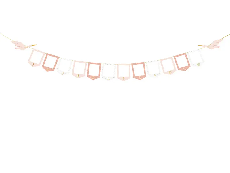 GIRLANDER – Fotorammer – Stork – Rosa – PartyDeco