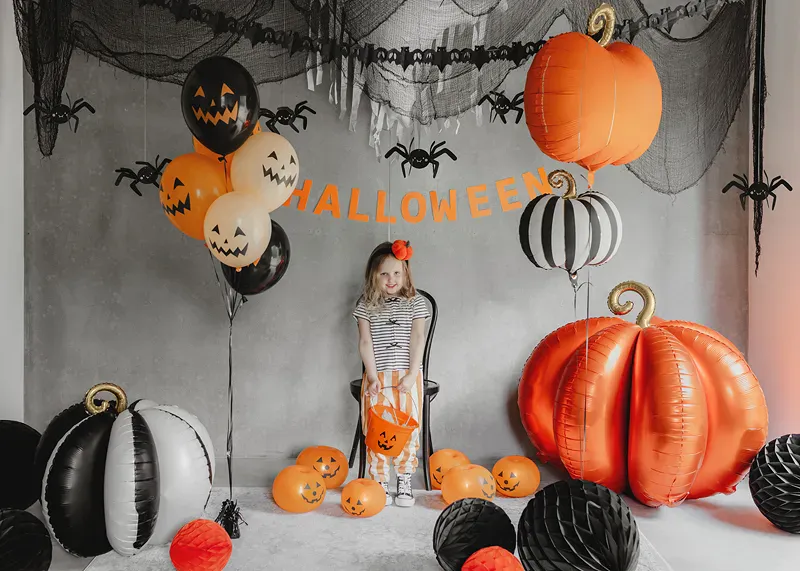 FOLIEBALLONG - Gresskar - Svart/Krem - 58 cm - PartyDeco