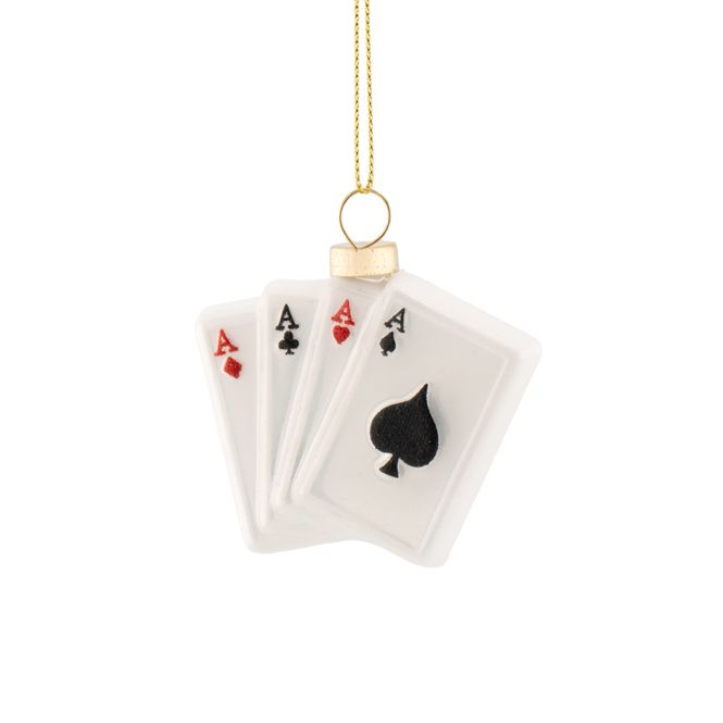 Hovedbilde JULETREPYNT – Poker Night – Sett med 3 – ...