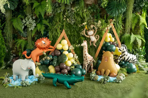 Hovedbilde FOLIEBALLONG – Stående giraff – PartyDeco