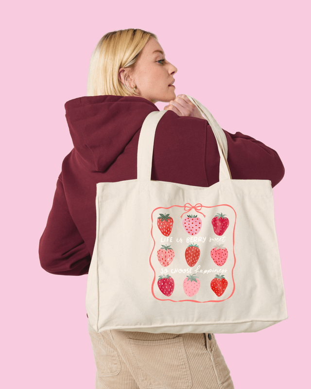 SHOPPINGBAG – Life is Berry Sweet  – Festligetrykk