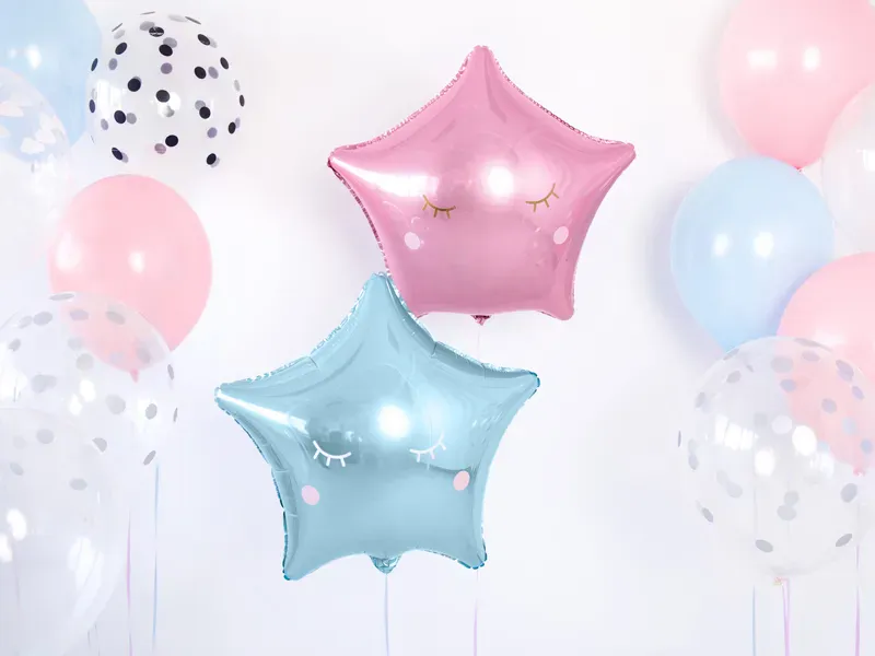 FOLIEBALLONG – Stjerne metallic rosa – PartyDeco