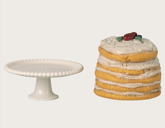 Hovedbilde KAKEFAT MED FESTKAKE – Kremhvit kake til mus – ...