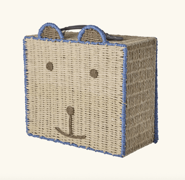 Hovedbilde KOFFERT – Bjørn med blå kant – Rice