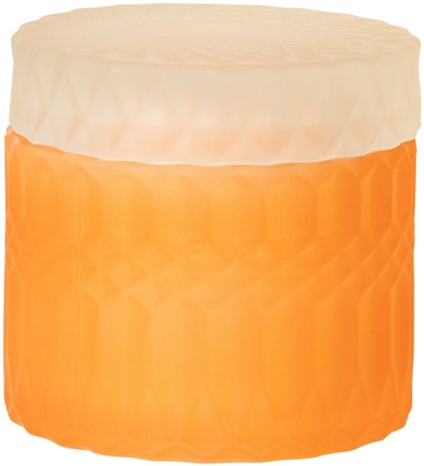 Hovedbilde GLASSKRUKKE MED LOKK – oransje og mint