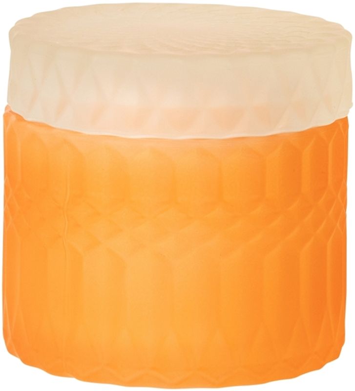 GLASSKRUKKE MED LOKK – oransje og mint