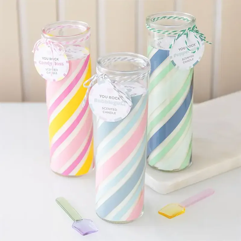 DUFTLYS – Peppermint med striper – Something Different