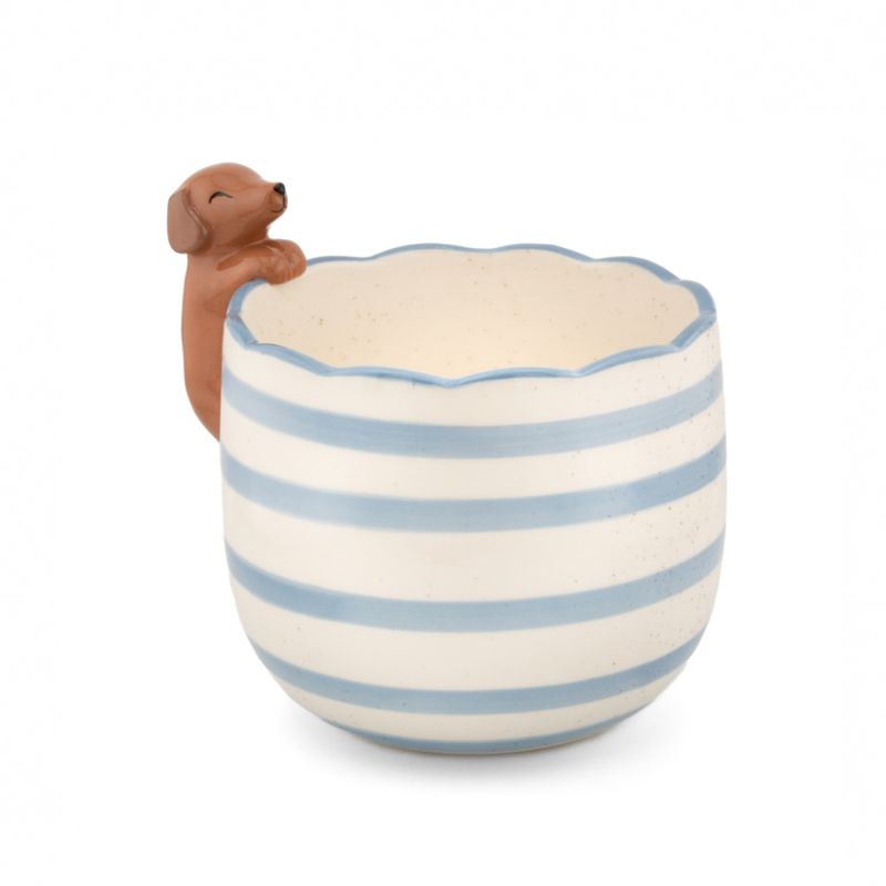 BLOMSTERPOTTE – Dachshund på kanten – Sass & Belle