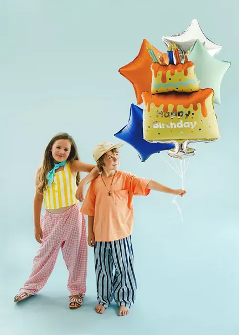 Hovedbilde FOLIEBALLONGER – Bursdagskake med stjerner – ...