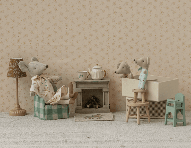 Hovedbilde BABYMUS I BOKS – Tvillinger i sovepose – Maileg