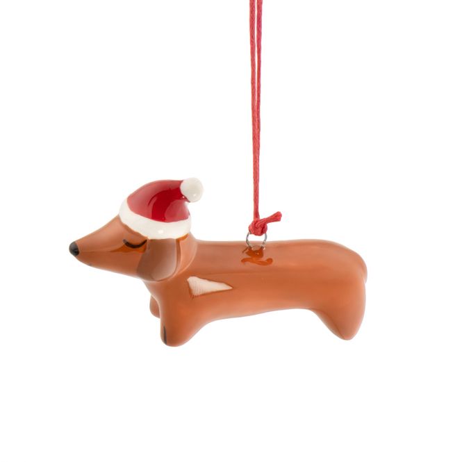 Hovedbilde JULETREPYNT – Dachshund med nisselue – Sass & ...