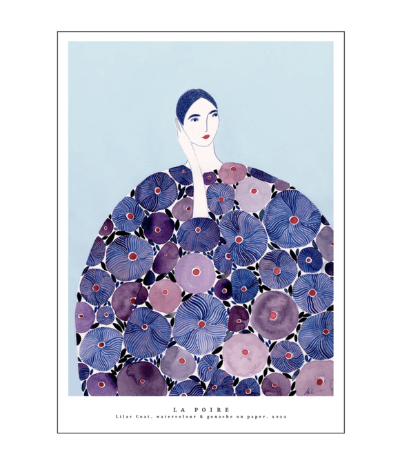 Hovedbilde PLAKAT - Lilac Coat - A3 - La Poire
