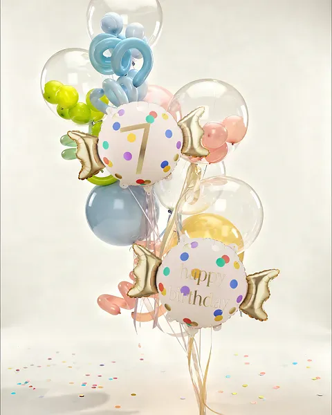 Hovedbilde FOLIEBALLONG – Candy Dots – Tall 7 – ...