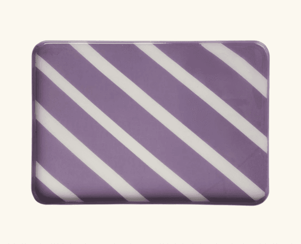 Hovedbilde METALLBRETT – Lilla striper – Rice