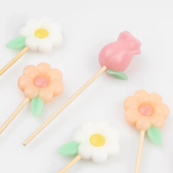 Hovedbilde BURSDAGSLYS – Blomster i pastell – 9-pk – ...