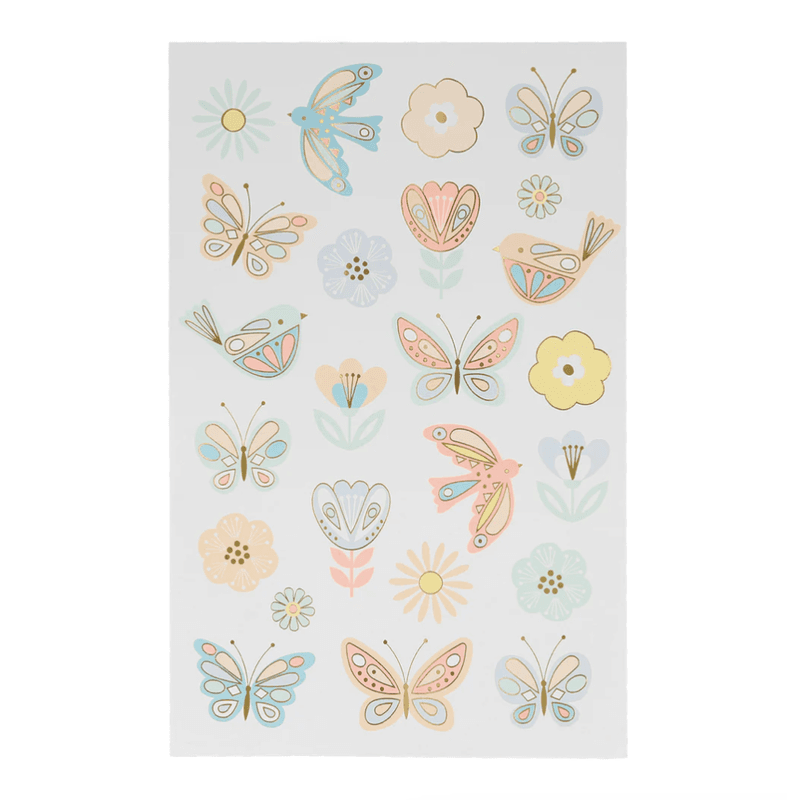 TATOVERINGER – Fugler & sommerfugler  – 2 ark – Meri Meri