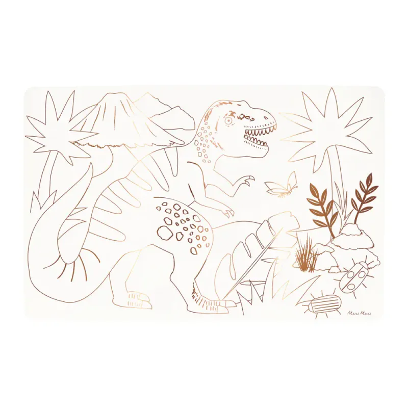 FARGELEGGINGSARK – Dinosaurer – 8-pk – Meri Meri