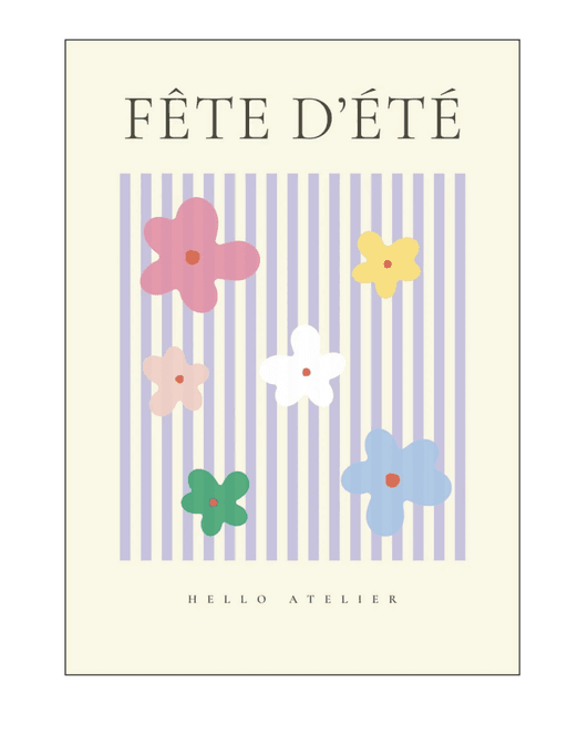 Hovedbilde PLAKAT – Fête D’été 02 – 30 x 40 cm ...