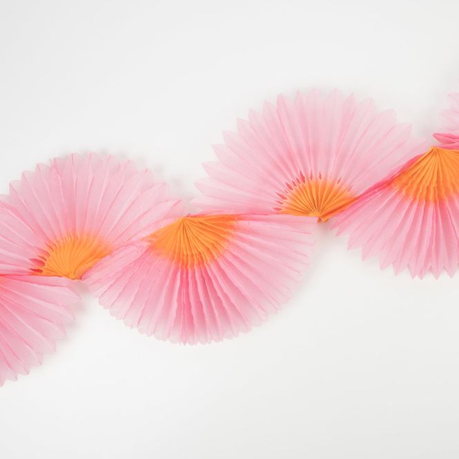 Hovedbilde GIRLANDER – Rosa honeycomb vifter – Meri Meri