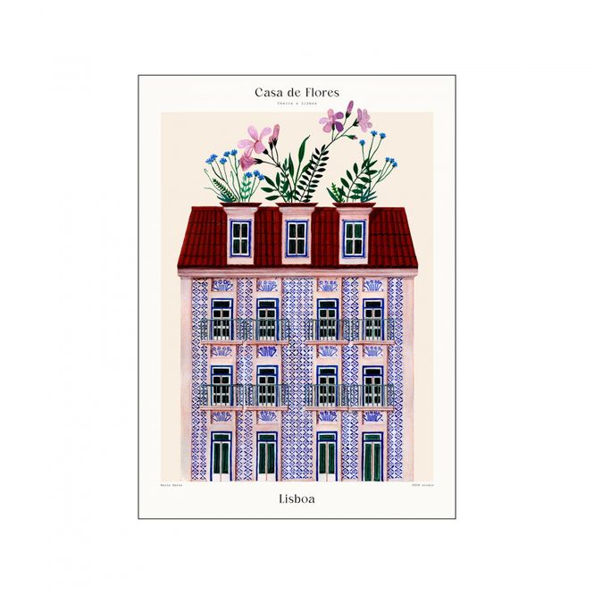 Hovedbilde PLAKAT - Matos - Casa De Flores - Lisboa II - 30 X 40 cm.