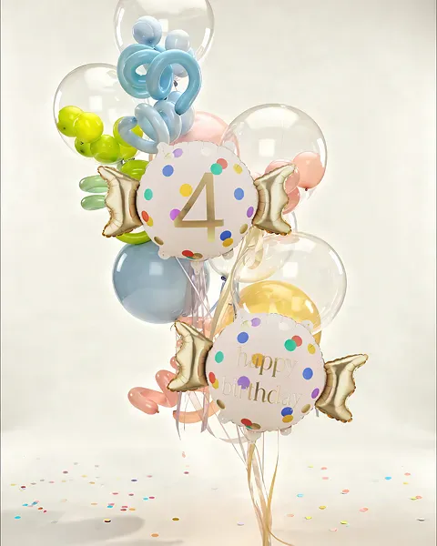 Hovedbilde FOLIEBALLONG – Candy Dots – Tall 4 – ...