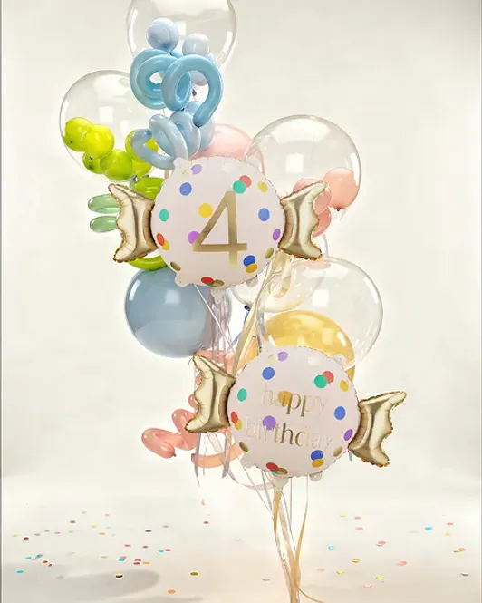 Hovedbilde FOLIEBALLONG – Candy Dots – Tall 4 – ...