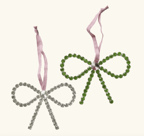 Hovedbilde JULETREPYNT – Sløyfe med perler – Rice