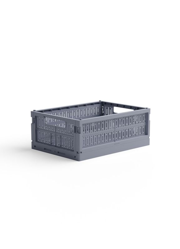 MIDI FOLDEKASSE - Blue Grey - Made Crate
