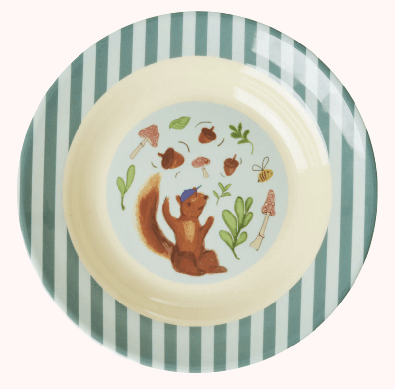 DYP ASJETT – Blå – Happy Forest Print – Rice