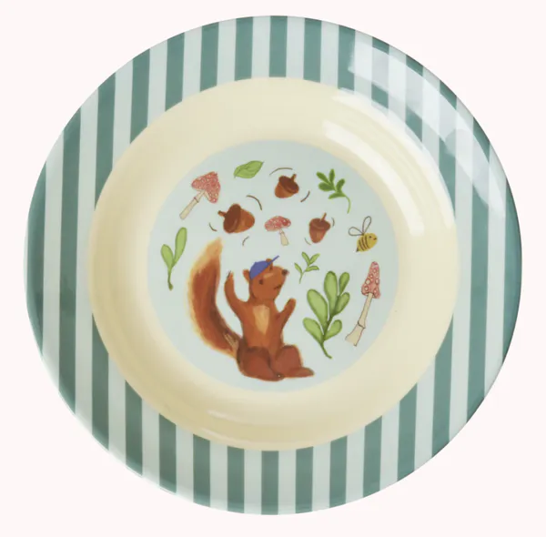 Hovedbilde DYP ASJETT – Blå – Happy Forest Print – ...